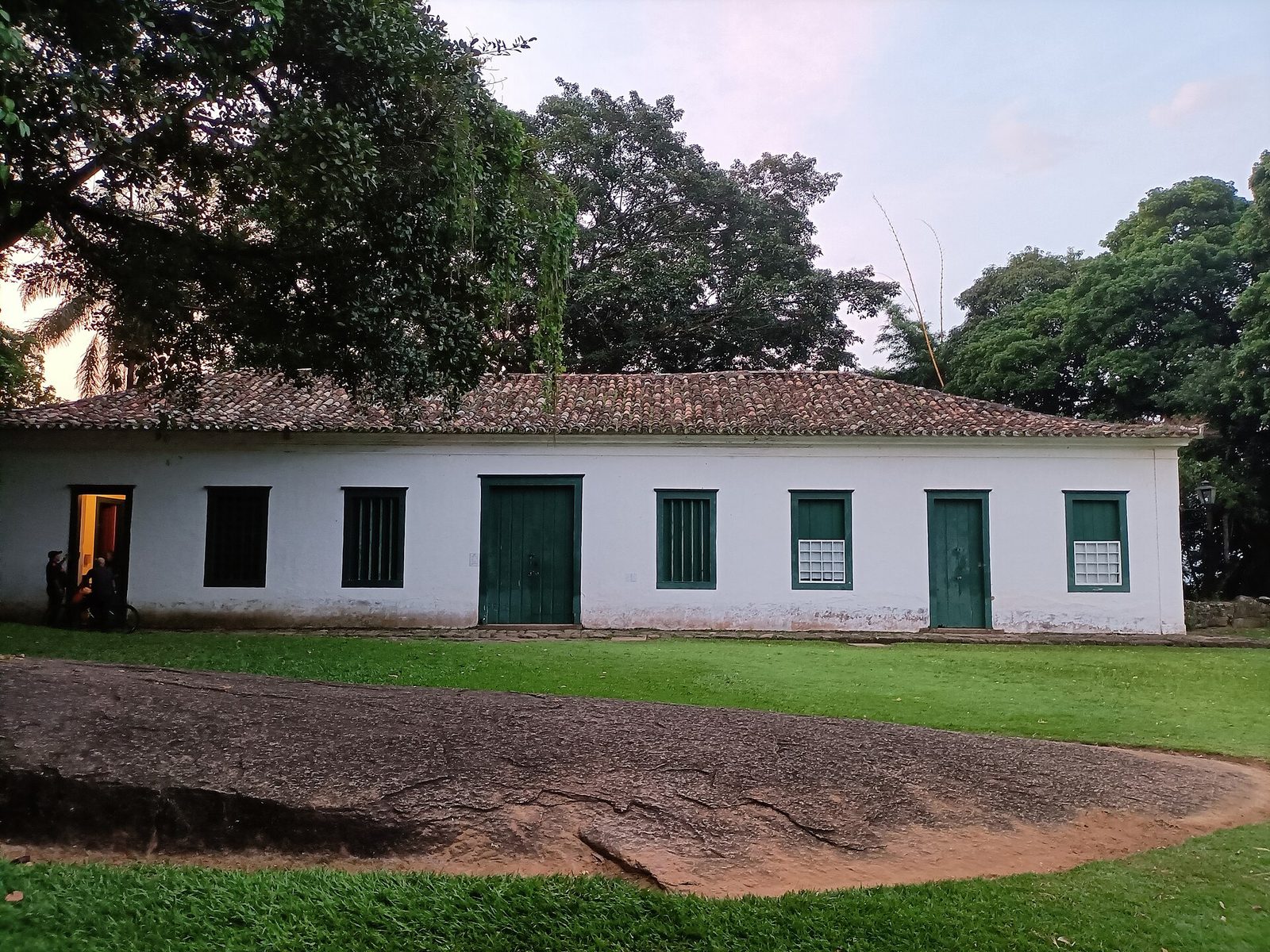 The whitewashed building of the fort, its old rooms now home to a small museum and a center for local arts and crafts.